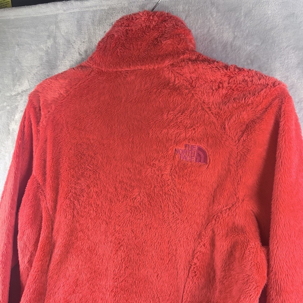 North Face Osito Full Zip Fleece Jacket Womens Small Coral Orange Red Warm‎ - Picture 10 of 10
